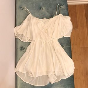 Bohemian Off-Shoulder White Dress